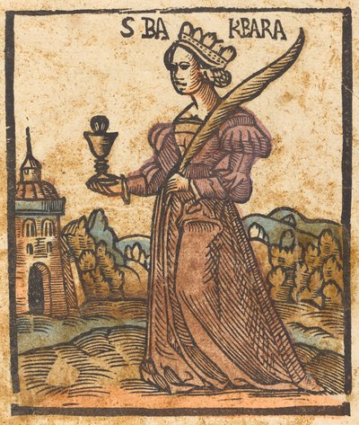 Saint Barbara, c. 1500 by Unbekannt