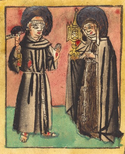Saint Francis and Saint Clara by Unbekannt