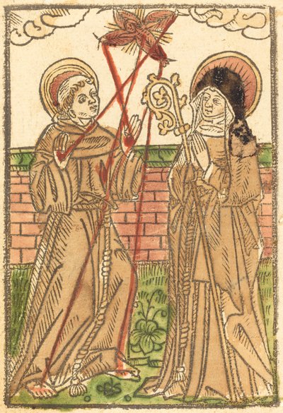 Saint Francis and Saint Clara by Unbekannt