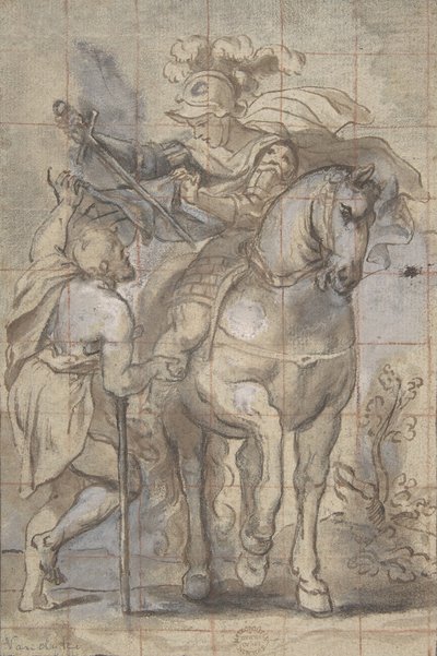 Saint Martin and the Beggar by Unbekannt