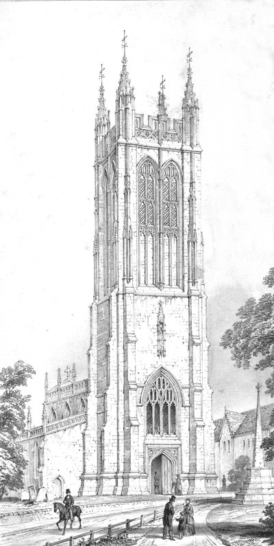 Saint Peters Church, Evercreech, Somerset, c1850s by Unbekannt