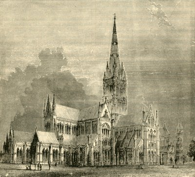 Salisbury Cathedral, 1890 by Unbekannt