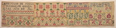 Sampler, 1840 by Unbekannt