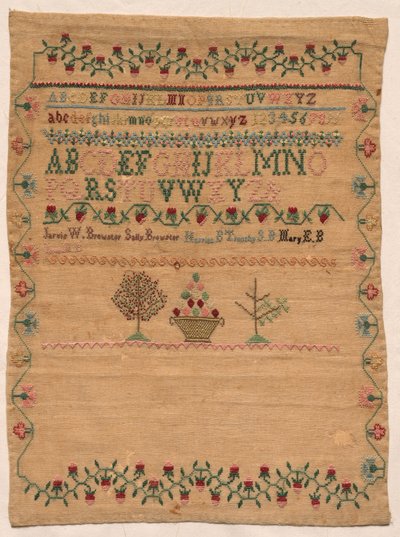 Sampler (early 1800s) by Unbekannt