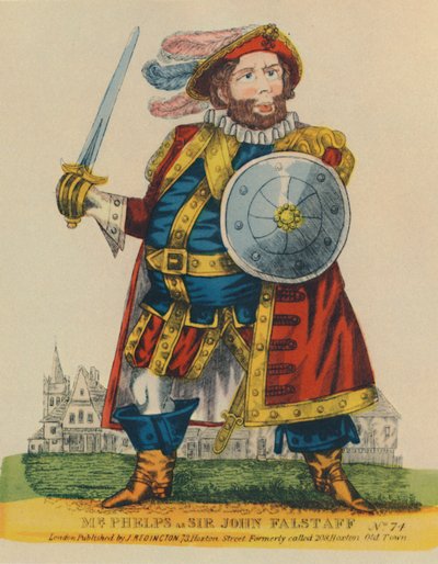 Samuel Phelps as Falstaff by Unbekannt