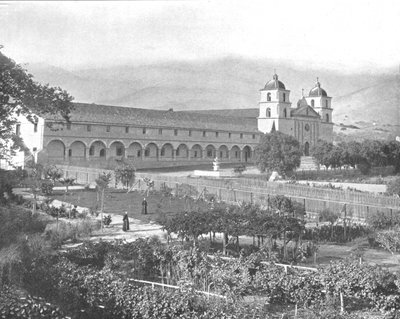 Santa Barbara Mission, California, USA by Unbekannt