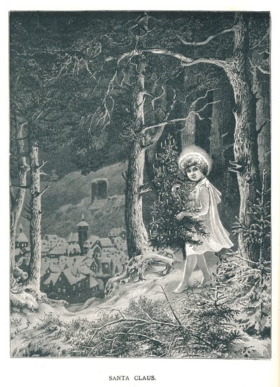Santa Claus. Illustration From The Strand Magazine January-June 1891 by Unbekannt