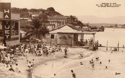 Santiago de Cuba. La Socapa Bathing-place, Cuba, c1900s by Unbekannt