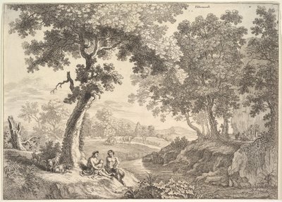 Satyrs in a Landscape by Unbekannt