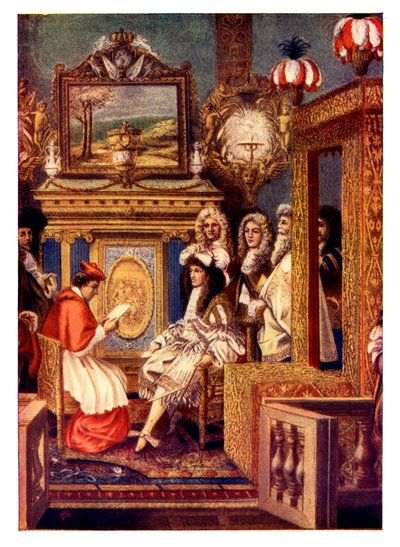 Scene from a French Court, 19th Century by Unbekannt