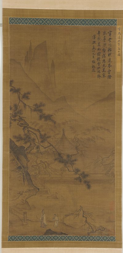 Scholar Approaching Secluded Pavilion by Unbekannt