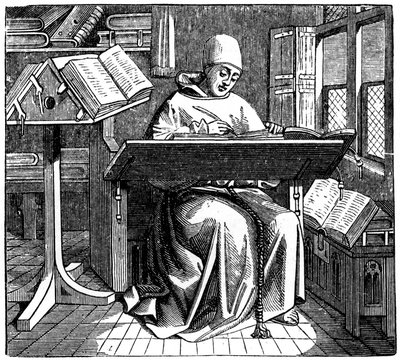 Scribe or Copyist, 15th Century, 1870 by Unbekannt