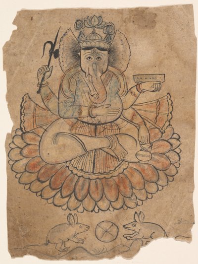 Seated Four-Armed Ganesha, ca. 1775 by Unbekannt