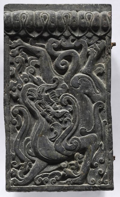 Section of a Coffin Platform: Dragon by Unbekannt