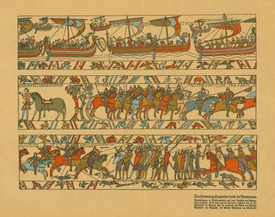 Sections of the Bayeux Tapestry by Unbekannt