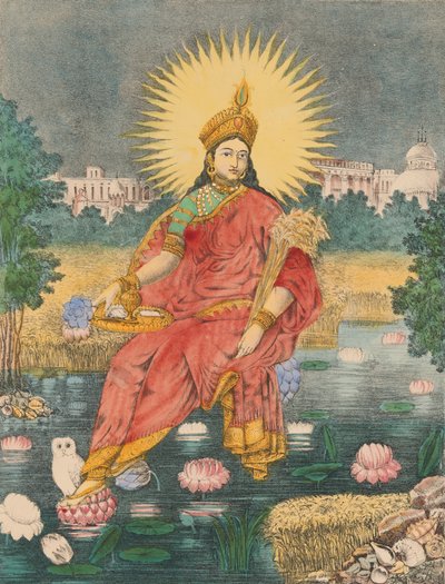 Shri Shri Lakshmi, ca. 1880 by Unbekannt