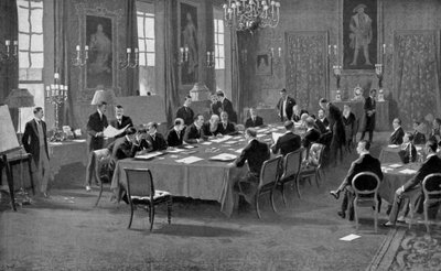 Signing the Treaty of London, May 1913 by Unbekannt