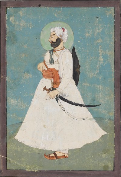 Sikh nobleman in profile by Unbekannt