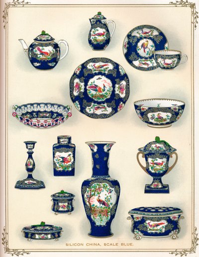 Silicon China, Scale Blue, early 20th century, 1911 by Unbekannt