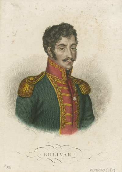 Simón Bolívar 1783-1830, 1825 by Unbekannt