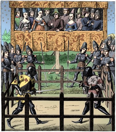 Single combat, 15th century by Unbekannt