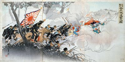 Sino-Japanese war, 19th Century. Japanese print. Private collection by Unbekannt