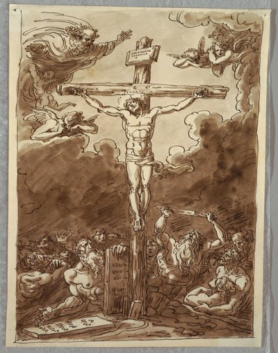 The Crucifixion (Study after Ludovica Carracci) by Unbekannt