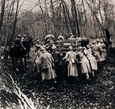 Soldiers in the Woods by Unbekannt
