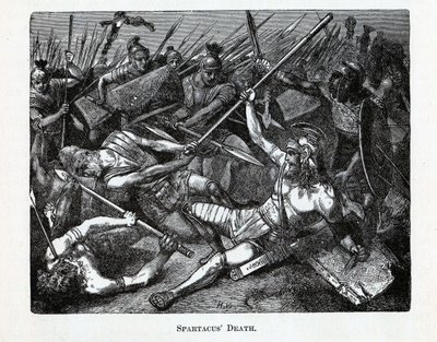 Death of Spartacus, 1882 by Unbekannt