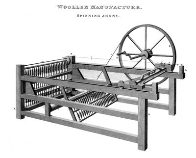 Spinning Jenny, 1820 by Unbekannt