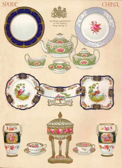 Spode China: W.T. Copeland & Sons, Stoke-on-Trent, 18th Century, 1913 by Unbekannt