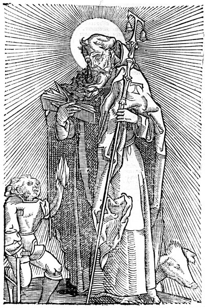 St Anthony the Great, Egyptian ascetic by Unbekannt