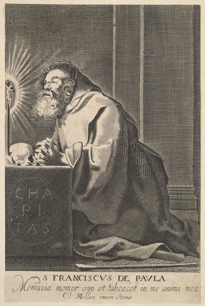 St. Francis de Paul by Unbekannt