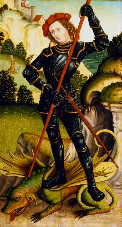 St George and the Dragon, c. 1500 by Unbekannt