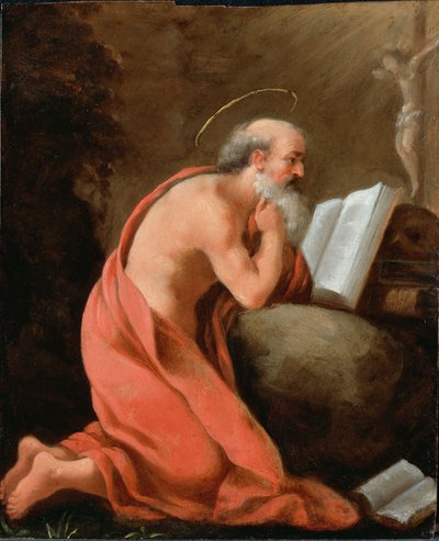 St. Jerome in Penitence by Unbekannt