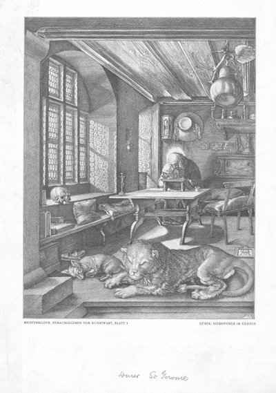 St Jerome in his study by Unbekannt