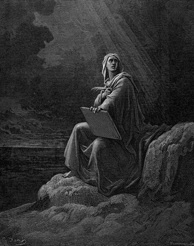 St John on Patmos, 1865-1866 by Unbekannt