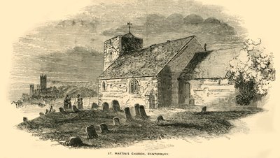 St Martins Church, Canterbury, Kent, 1850 by Unbekannt