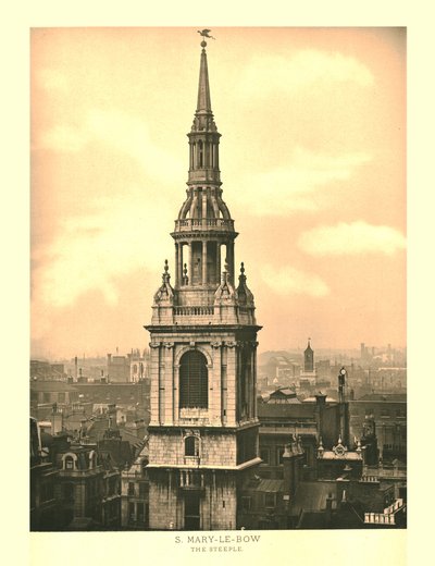 St Mary-Le-Bow, The Steeple by Unbekannt