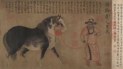 Stallion with Groom by Unbekannt