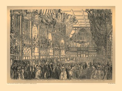 State Ball at the Guildhall, 1851 by Unbekannt