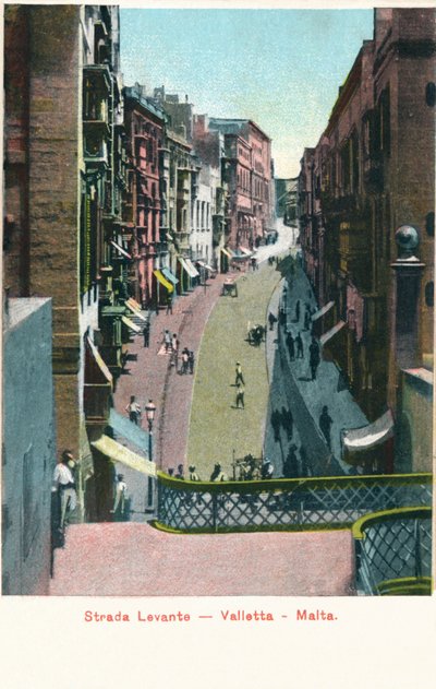 Strada Levante - Valletta - Malta, c1900 by Unbekannt