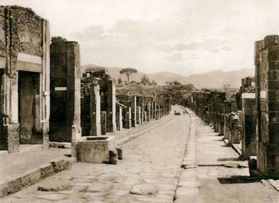 Strada dell Abbondanza, Pompeii, Italy by Unbekannt