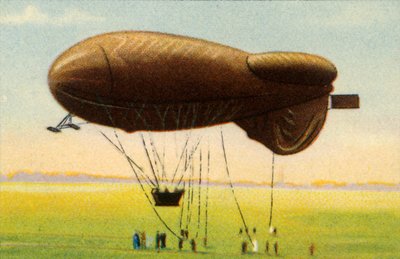 Streamlined Barrage Balloon with Basket by Unbekannt