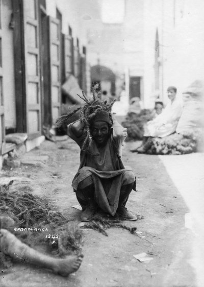 Street scene, Casablanca, Morocco, c1920s-c1930s by Unbekannt