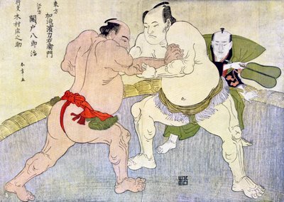 Sumo Wrestlers by Unbekannt