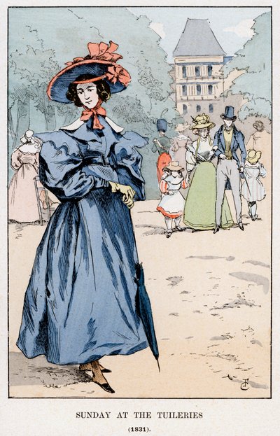 Sunday at the Tuileries, 1831 by Unbekannt