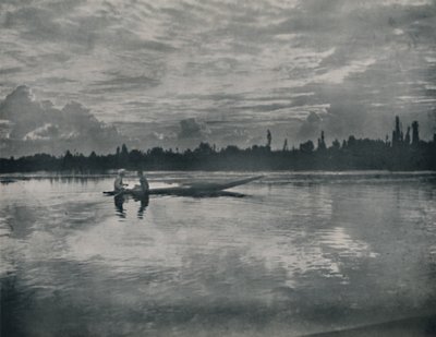 Sunset on the Dal Lake, Kashmir, 1936 by Unbekannt