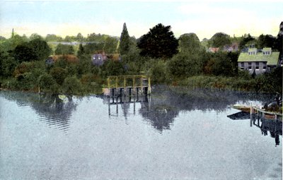 Sunset on the Thames, Caversham, Berkshire, 20th Century by Unbekannt