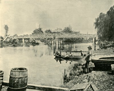 Swing Bridge Over the Latrobe by Unbekannt